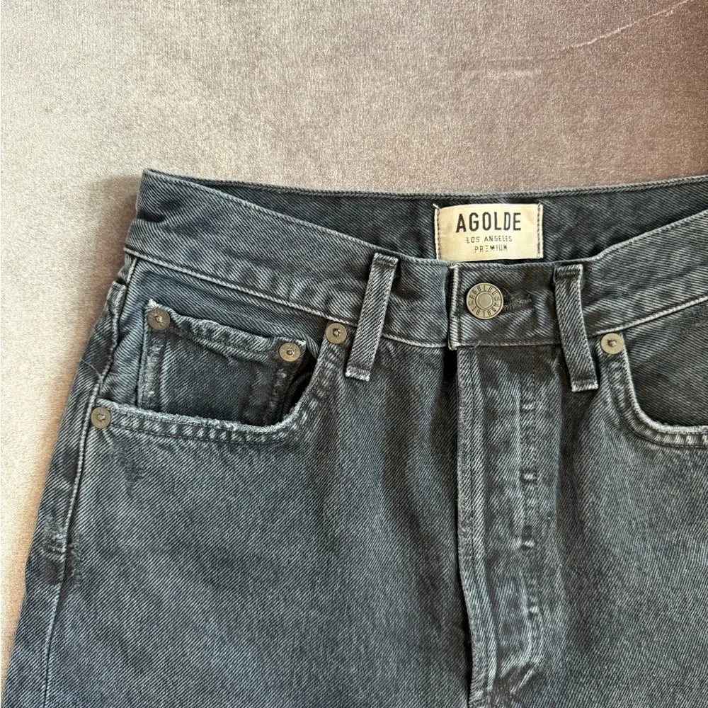 AGOLDE Black Straight-Leg Jeans – Worn Once, Like NEW! - Picture 2 of 10